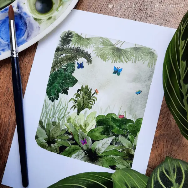 Tirage sur papier texturé 300g, 14,8*21cm (a5), serre i