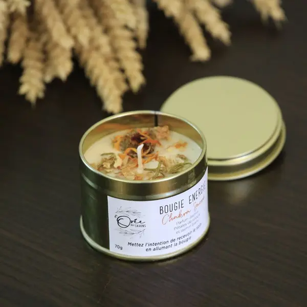 Bougie chakra sacré – créativité & energie - jasmin