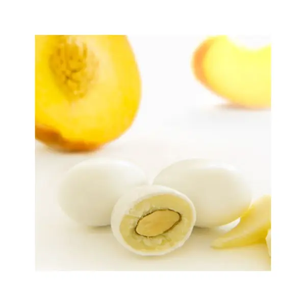 Dragées amandes à la pêche et chocolat blanc