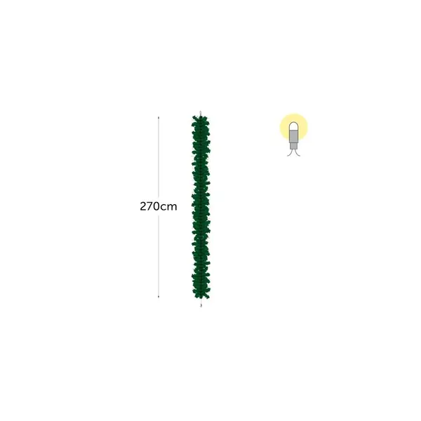 Guirlande de sapin Munchen light 270cm