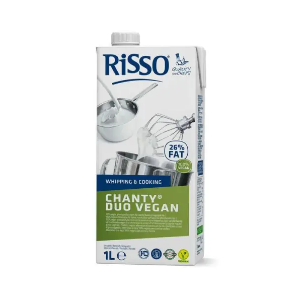 Crème pour foisonnement et cuisson Risso Chanty Duo Vegan