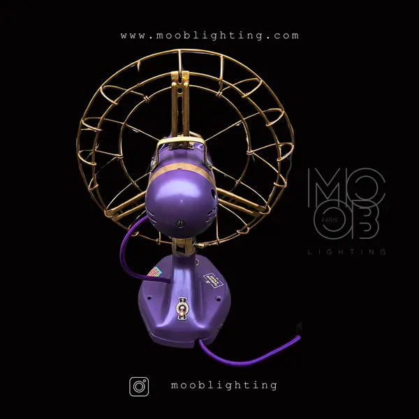 Lampe à poser ventilateur "marelli" années 50