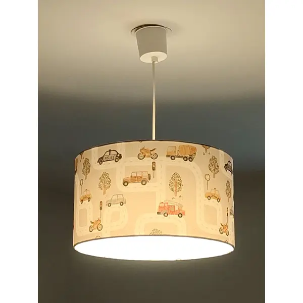 Abat-jour enfant voitures & véhicules – déco chambre garçon, pompiers, police, moto, circuit, cadeau