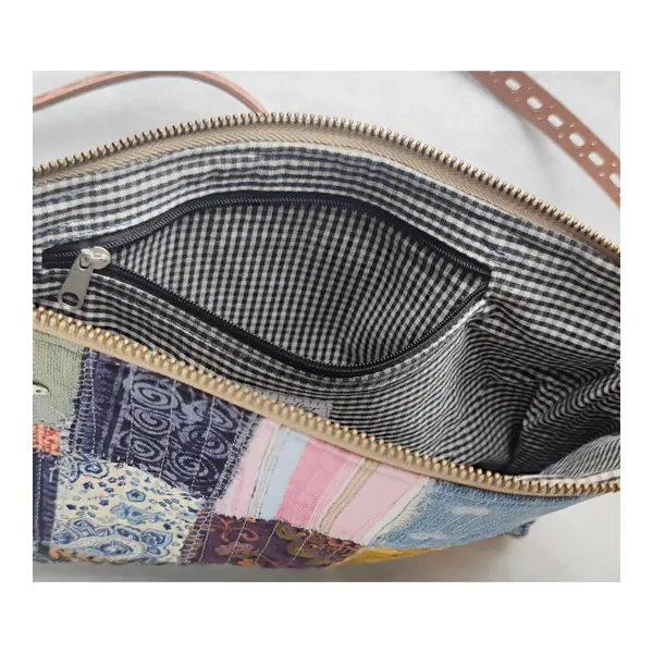 Sac à bandoulière en tissu recyclé