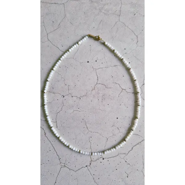 Collier perles nacre naturelles