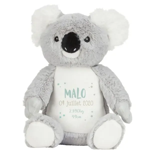 Peluche Koala personnalisée imprimée