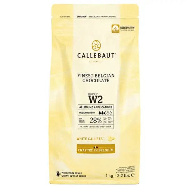 Chocolat blanc - 28% de cacao - 1 kg