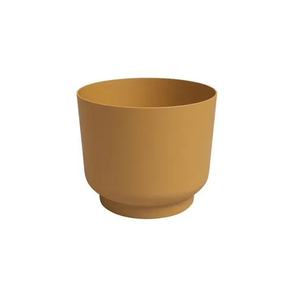 Cache-pot Miami, coloris jaune miel - D.16cm