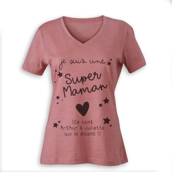 T-shirt Super Maman personnalisé
