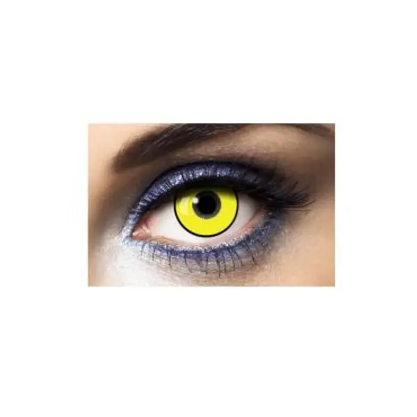 Lentilles " Infected " - Jaune & Noir - (Sans Correction) - 1 an