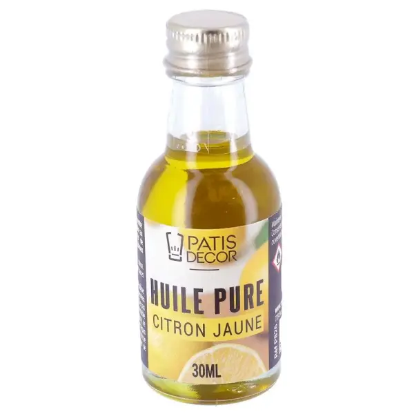 Huile pure de citron jaune - 30 ml - DDM 07/26