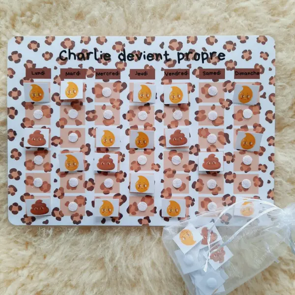 Je deviens propre ! tableau de motivation à la propreté - continence enfant