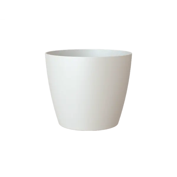 Cache-pot d'intérieur en plastique San Remo blanc Ø14cm
