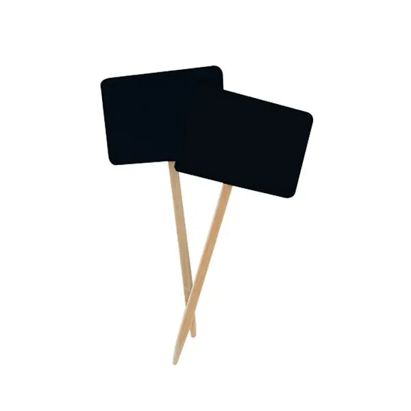 12 ardoises sur pic en bois de 8cm