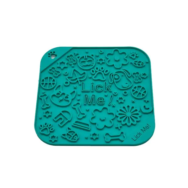 Tapis à lécher "LickMe" pour chien et chat, coloris bleu