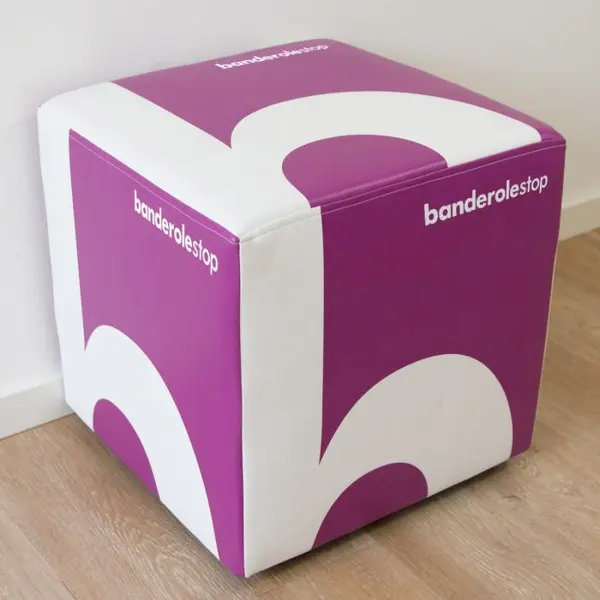 Pouf publicitaire carré Premium