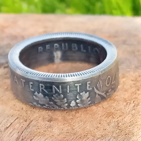 Bague 5 francs la semeuse