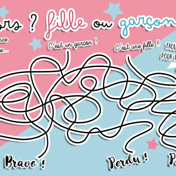 ***A IMPRIMER*** Annoncez le sexe de bébé avec un labyrinthe !