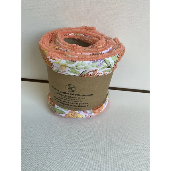 Feuilles papier toilette lavables en rouleau