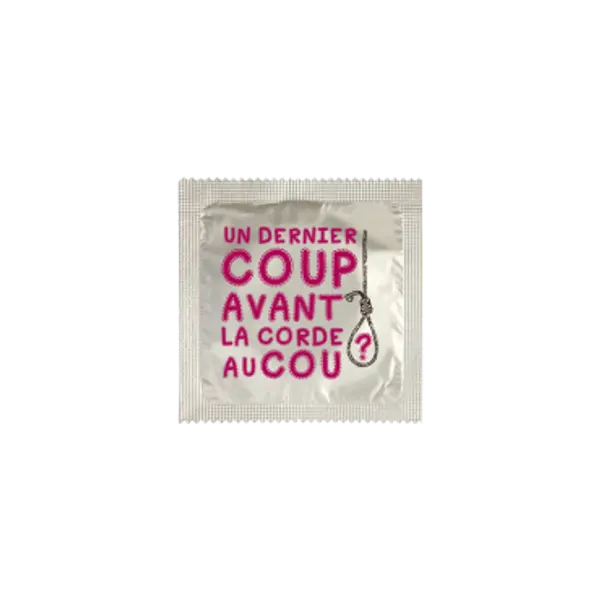 Préservatif Humoristique "Un Dernier Coup"