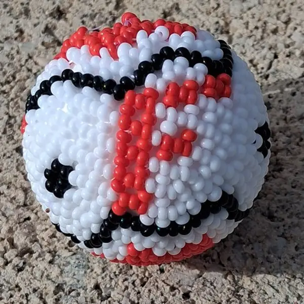 Boule alphabet en perles – lettre f personnalisable