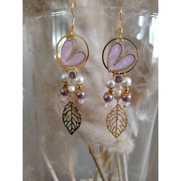 Boucles d'oreilles coeur