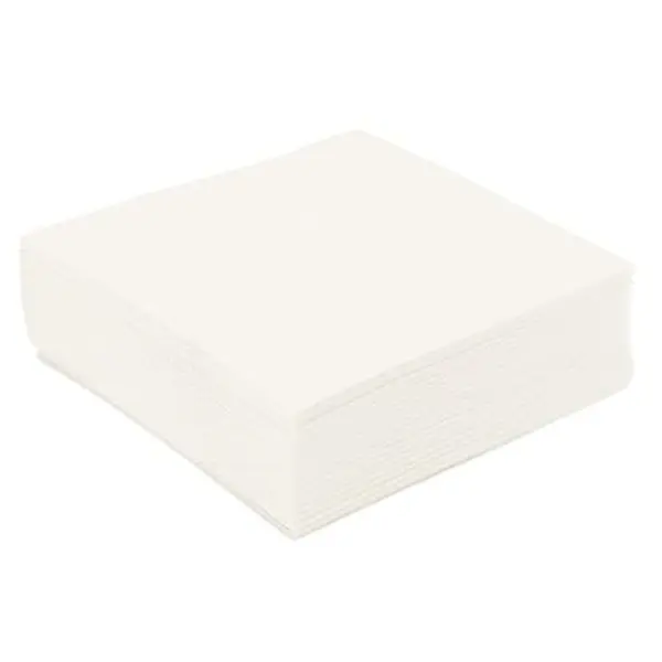 100 Serviettes Ouate de Cellulose - Blanc