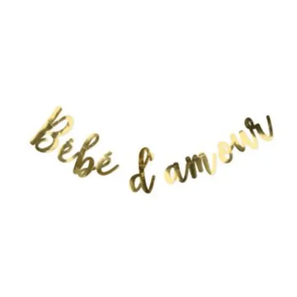 Guirlande Lettres Or - Bébé d'Amour