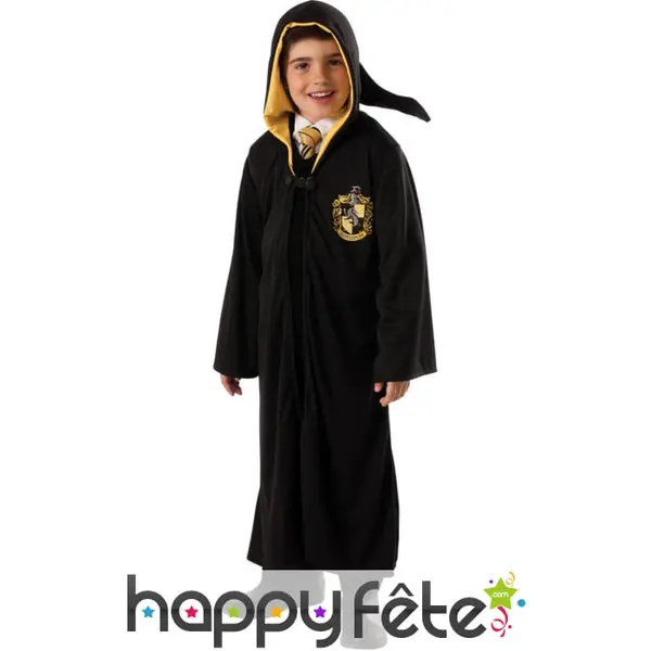 Costume de sorcier Poufsouffle deluxe pour enfant
