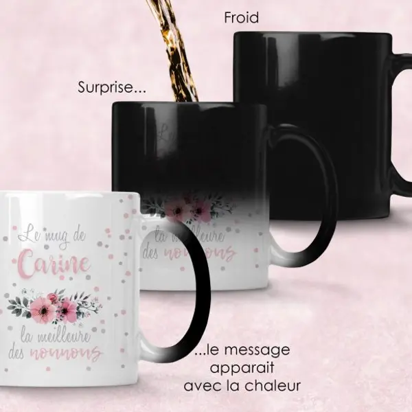 Mug magique personnalisable nounou