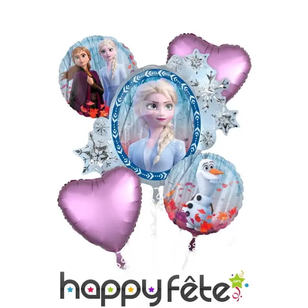 Bouquet de ballons La Reine des Neiges 2