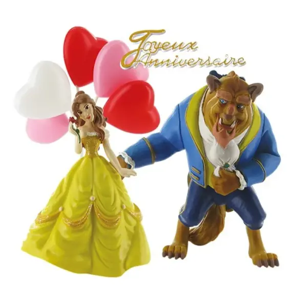 Kit décor Gâteau La Belle et la Bête
