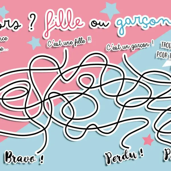 ***A IMPRIMER*** Annoncez le sexe de bébé avec un labyrinthe !