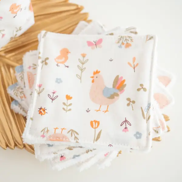 Coton lavable et réutilisable cocotte