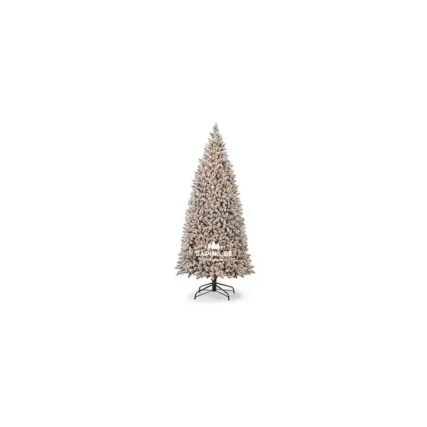 Sapin artificiel floqué & light