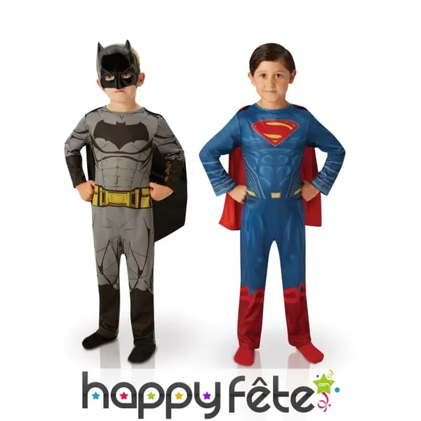 Costumes Batman et Superman pour enfant