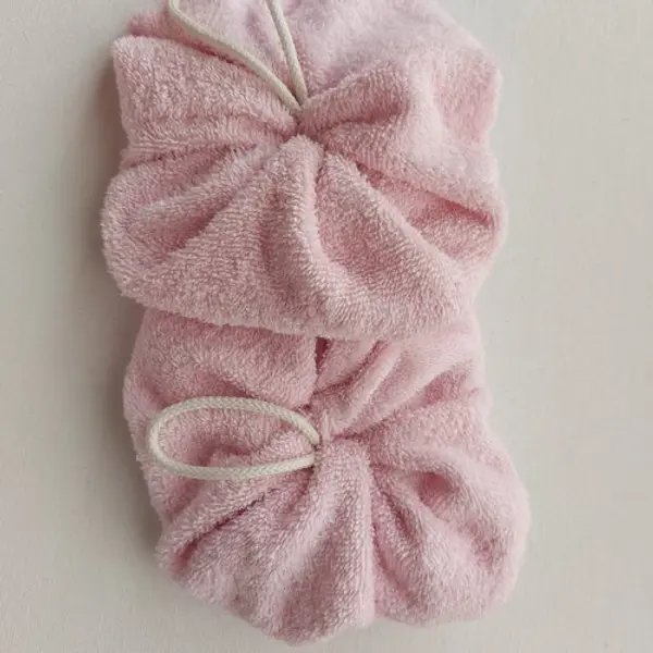 Fleur de douche en coton éponge 360 gr vendu en 1 lot de 2 pièces