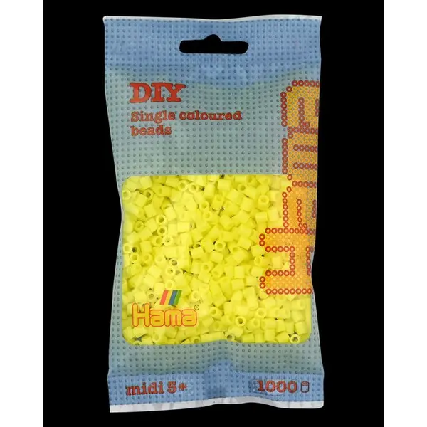 Sachet 1000 perles Midi: jaune