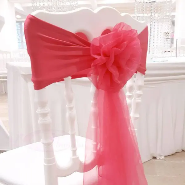 10 Noeuds de chaise en fleur Fuchsia