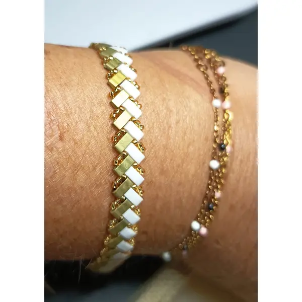 Bracelet chevron miyuki a687