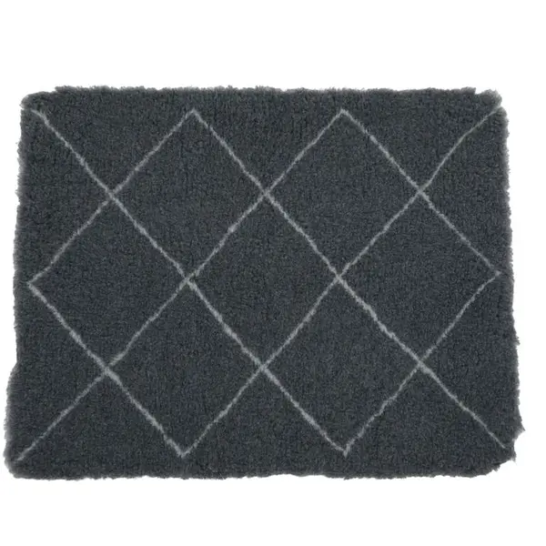 Tapis isolant berbère pour chien gris T.75 cm