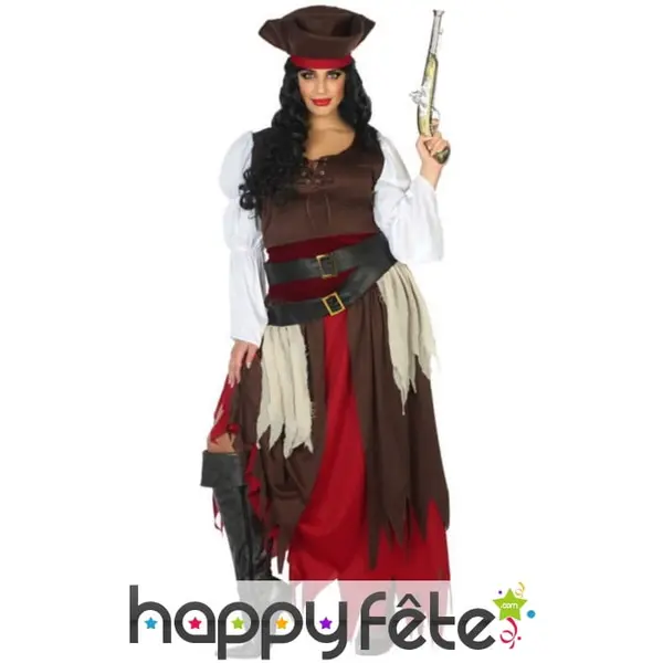 Ensemble de femme pirate grande taille
