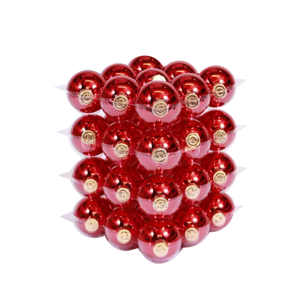 Boules de Noël classiques rouges