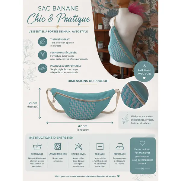 Sac banane femme