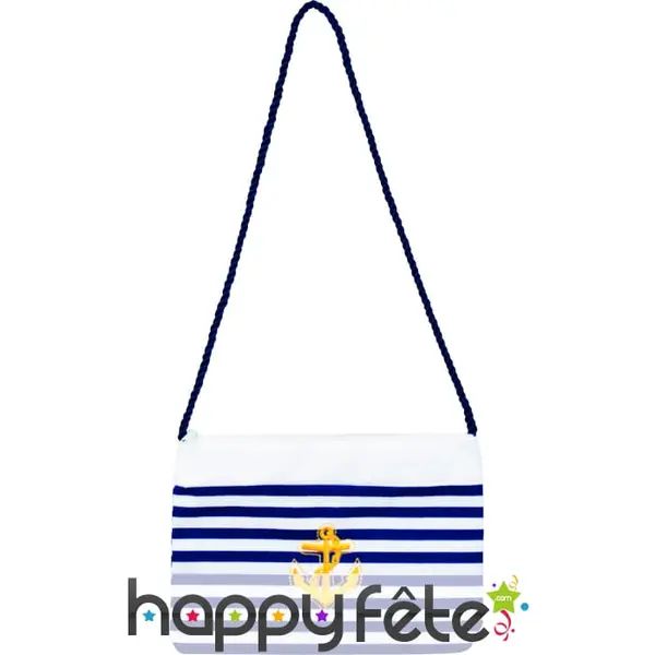 Sac à main motifs marin en tissu