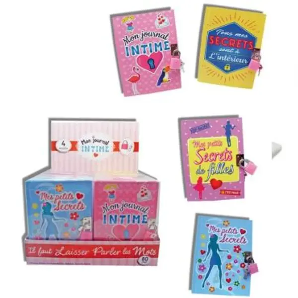 Journal Intime 80 Pages - Coloris au Choix