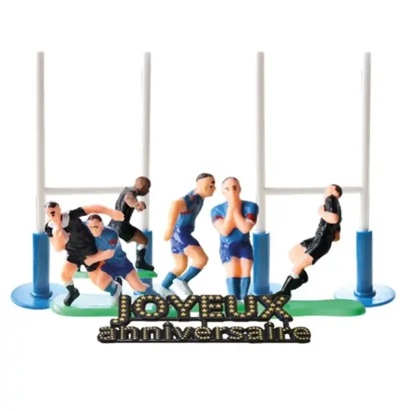 Kit décor Gâteau Rugby