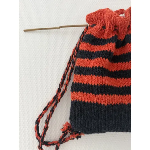 Sac à dos enfants "rayures coquelicot"