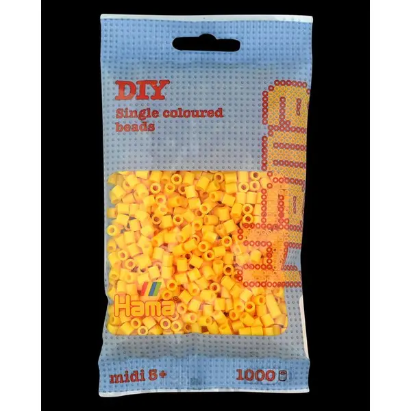 Sachet 1000 perles Midi: jaune