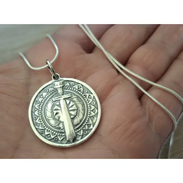 Pendentif en argent sterling vardan mamikonyan & signe de l’éternité